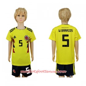 Maillot/Tenue Colombie W.Barrios 5 Enfant Domicile Coupe du monde 2018